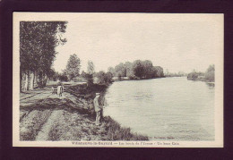 89 - VILLENEUVE-la-GUYARD - PARTIE DE PECHE SUR LES BORDS DE L'YONNE - ANIMÉE -  - Villeneuve-la-Guyard