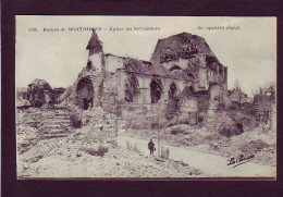 80 - GUERRE 14/18 - MONTDIDIER - ÉGLISE DU SAINT-SEPULCRE - ANIMÉE -  - Montdidier