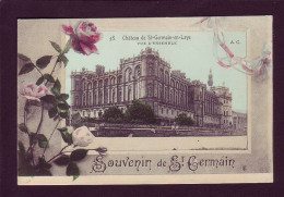 78 - SAINT-GERMAIN-en-LAYE - FLEURS - CARTE ILLUSTRÉE - SOUVENIR -  - St. Germain En Laye (Castillo)