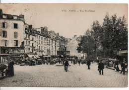 Carte Postale Ancienne Paris - Rue Mouffetard - Arrondissement: 05