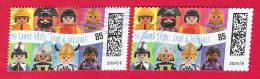 BRD 2024 , 50 Jahre PLAYMOBIL - Nassklebend + Selbstklebend - Gestempelt / Fine Used / (o) - Used Stamps