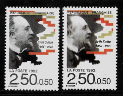 Année 1992 : Y. & T. N° 2748 A ** Personnage Gris Et Brun Sur Timbre De Droite Avec Impression Flou - Unused Stamps