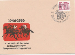 Motiv Pferde DDR Dahlwitz Hoppegarten 1986 Galopprennbahn - Caballos