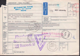 Lakseväg Bulletin D` Expedition, Card To Germany, Verzollungspostamt Rostock, 1979 - Briefe U. Dokumente