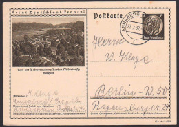 Niederbreisig Kurbad 6 Pf A Hindenburg Card Bildpostkarte, P 236 37-94-1-B3 - Briefkaarten