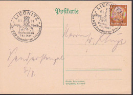 Germany Deutsches Reich Liegnitz Herzog Heinrich 8.1.39 3 Pfg Hindenburg, Werbeschau - Maschinenstempel (EMA)