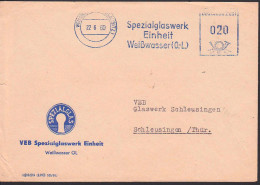 Weisswasser Oberlausitz 22.6.60 AFS Spezialglaswerk Einheit  - Franking Machines (EMA)