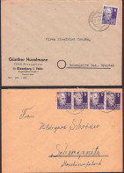 Gerhardt Hauptmann 6 Pfg In EF Und MeF, DDR 328 - Briefe U. Dokumente