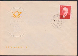 Wilhelm Pieck DDR FDC(A) 973 OSt. Dresden, Präsident Des Ersten Deutschen Arbeiter- Und Bauernstaates - 1950-1970