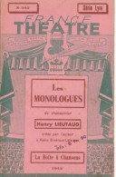 THEATRE - Autores Franceses