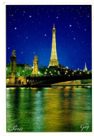 Paris Le Pont Alexandre III Et La Tour Eiffel ( Illuminés , écrite En 1995 - Ponti