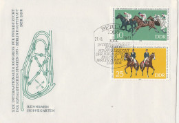 Motiv Pferde DDR Hoppegarten Rennbahn 1979 - Caballos