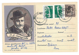 IP 61 - 0177h Playwright, Ion Luca CARAGIALE - Stationery - Used - 1961 - Entiers Postaux
