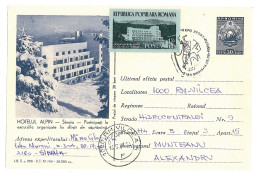 IP 61 - 0980d SINAIA, Hotel Alpin, Romania - Stationery - Used - 1961 - Entiers Postaux