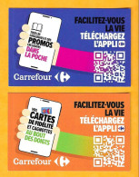 Carte De Téléchargement De L'Appli CARREFOUR -  Carte Souple - Recto Et Verso - Tarjetas De Regalo