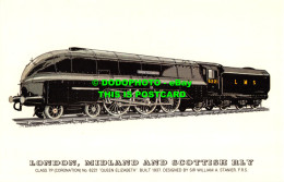 R526920 London. Midland And Scottish Rly. Class 7 P. No. 6221. Queen Elizabeth. - Andere & Zonder Classificatie