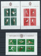 Saint-Marin Bloc N°8/10** (MNH) 1960 - J.O De Rome - Blocks & Sheetlets