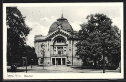 AK Gera /Thür., Theater Mit Strassenpartie  - Théâtre