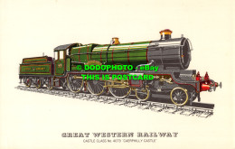 R526925 Great Western Railway. Castle Class No. 4073. Caerphilly Castle. Prescot - World