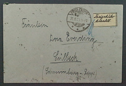 1923, KASSEL OPD Gebührenzettel Lateinische Schrift, Auf Brief, Geprüft 300,-€ - 1922-1923 Emissioni Locali