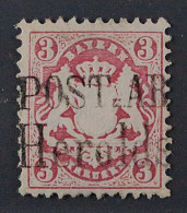 Bayern, POSTABLAGE HEROLDSBACH, Auf 3 Kr. Wappen Wasserz. 2, SELTEN, KW 225,- € - Oblitérés