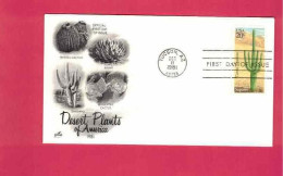 FDC - Lettre De 1981 Des USA EUAN - YT N° 1371 - Cereus Giganteus - Cactusses