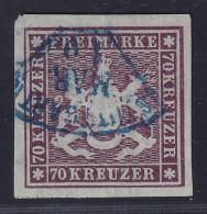 WÜRTTEMBERG 42 A, 70 Kreuzer Braunlila, QUALITÄTSSTÜCK Geprüft Pfeninger 7000,-€ - Used