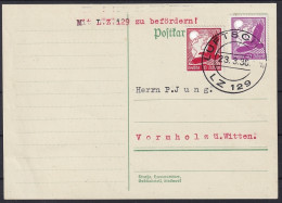 1936, ZEPPELINPOST Si. 344 II, Bordpostkarte Der Probefahrt 23.03.1936, 160,-€ - Poste Aérienne & Zeppelin