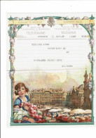 Télégramme Illustré.Belgique.Telegram.Illustrateur  J BXL Marché Fleurs 1938 - Telegrams