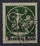 1920, Deutsches Reich 137 II, Bayern 10 Mk.Type II, Gestempelt, Geprüft 1000,-€ - Gebraucht