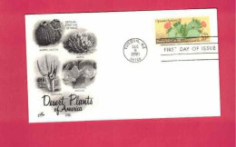 FDC - Lettre De 1981 Des USA EUAN - YT N° 1370 - Opuntia Basilaris - Cactussen