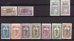 Cameroun - Divers 1916 Surchargés  - Lot De 11 Timbres Neufs  **   - Cote 49,5 € - Unused Stamps