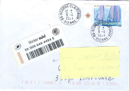 "Journée Du Timbre 2024" Timbre Oblitéré Sur Lettre - Used Stamps