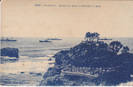 64 BIARRITZ - Rocher Du Basta Et Navires En Rade - Biarritz