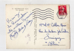 Hexagone Gouffre De Padirac Lot 1957 Rocamadour - Storia Postale