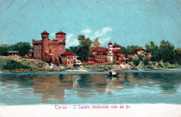 TORINO - Il Castello Medioevale Visto Dal Po - Otros Monumentos Y Edificios