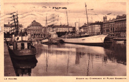 76 - LE HAVRE - Bassin Du Commerce Et Place Gambetta - Harbour