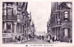 62 - Pas De Calais - BERCK PLAGE - Rue De La Mer - Berck