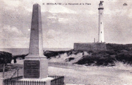 62 - Pas De Calais - BERCK PLAGE - Le Monument Aux Morts Et Le Phare - Berck