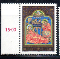 AUSTRIA ÖSTERREICH 1990 CHRISTMAS NATALE NOEL WEIHNACHTEN NAVIDAD 5s MNH - Ungebraucht