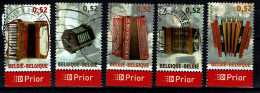 België OBP 3611/3615 - Muziek-musique, Accordeon - Complete - Gebraucht