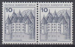 Berlin Mi.Nr.532A+532A / 533A+533A - Burgen Und Schlösser - Glücksburg+Pfaueninsel - 2 Waagerechte Paare - Postfrisch - Neufs