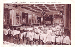 75 - PARIS - Restaurant Italien Poccardi - 12 Rue Favart Et 9 Boulevard Des Italiens - Andere & Zonder Classificatie