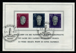 DDR 1958 - Mi.Nr. Block 15 - Gestempelt Used - 1950-1970