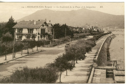 64 HENDAYE - Le Boulevard De La Plage Et Le Mont Jaïzquibel - Hendaye