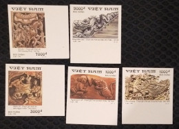 Vietnam Viet Nam MNH Imperf 1999 : Vietnamese Ancient Sculpture Of Ly Dynasty / Dragon / Horse / Playing Chess (Ms809) - Vietnam