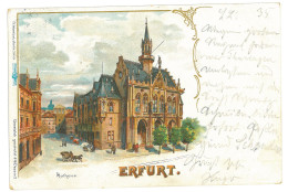 GER 60 - 16897 ERFURT, Litho, Germany - Old Postcard - Used - 1901 - Erfurt
