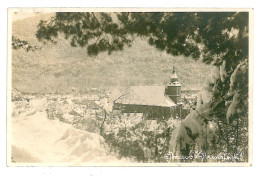 RO 81 - 9568 BRASOV, Winter, Black Church, Romania - Old Postcard, Real PHOTO - Used - 1929 - Rumänien