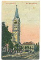 RO 81 - 23767 BUZIAS, Timis, Catholic Church, Romania - Old Postcard - Used - 1912 - Rumänien