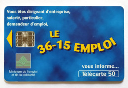 Télécarte France - 3615 Emploi - Ohne Zuordnung